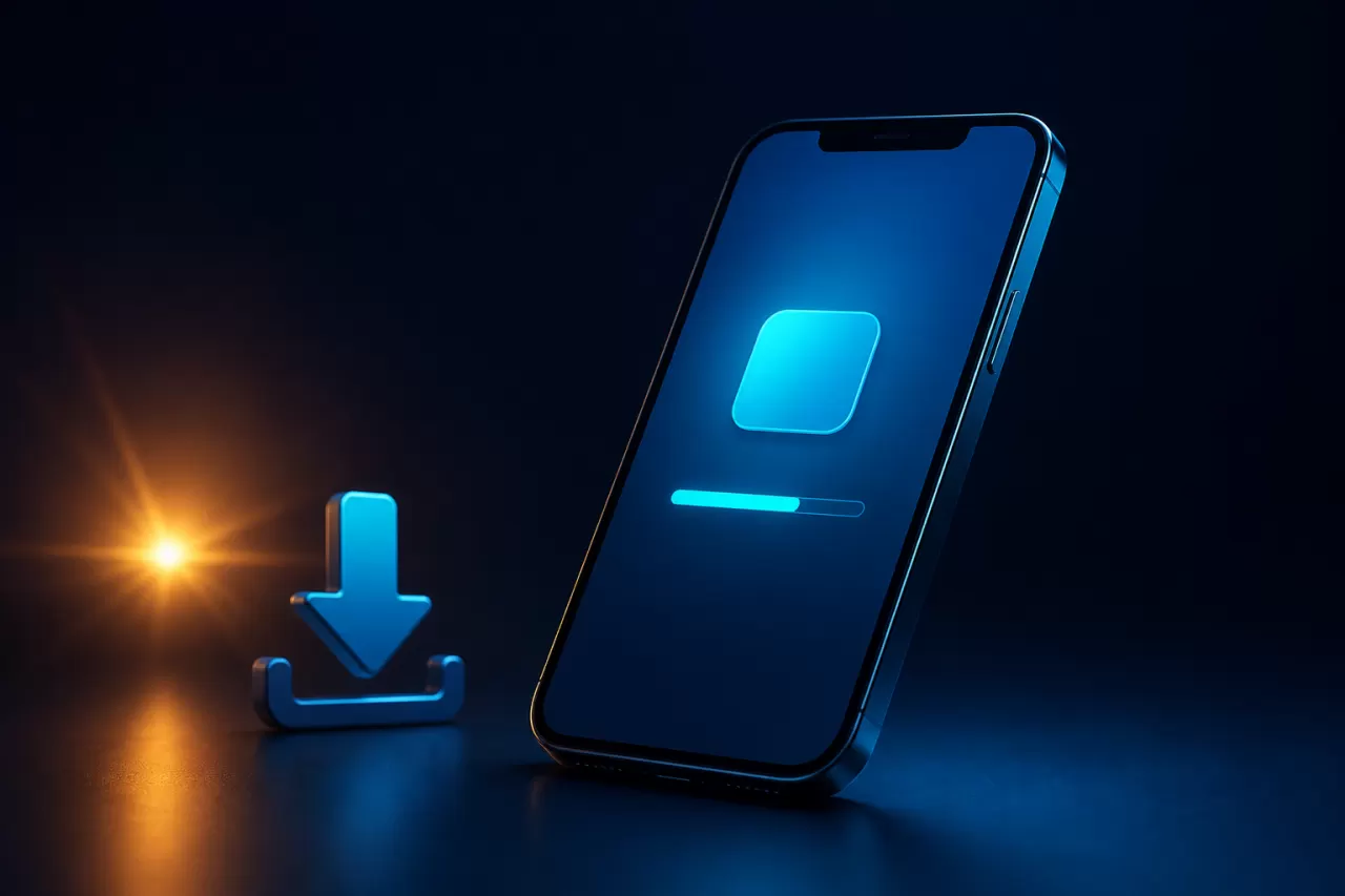 starph app download guide with a generic installation progress screen