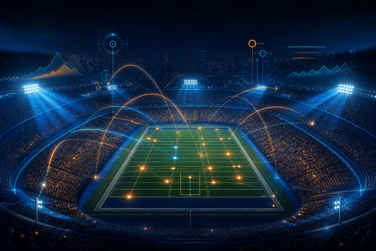 starph sports guide showing a night stadium with performance pathways